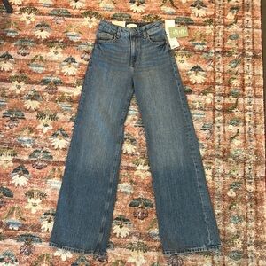 NWT H&M Full Length High Waist Wide Leg Jeans